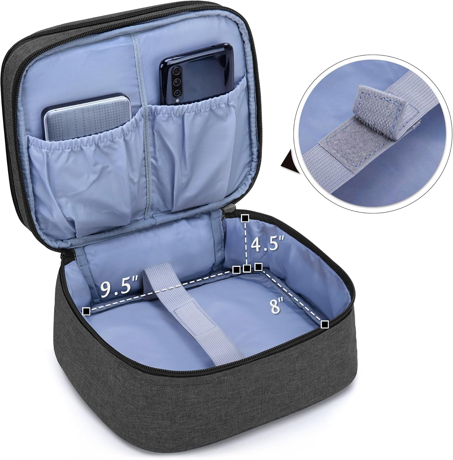 Carrying Bag Compatible with DR.J Mini Projector, Portable Case for Mini Projector and Accessories, Black